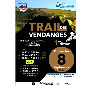 Trail Des Vendanges - 23 Km - 8/09/2024